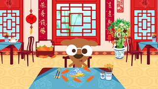 Papo World Cooking Game App for Kids and Toddlers  Purple Pink Chinese Food [upl. by Gnilrac]