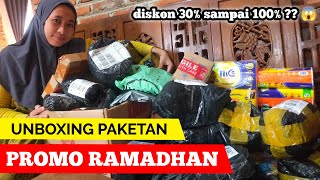 UNBOXING PAKETAN PROMO RAMADHAN POTONGANNYA NGGAK MASUK AKAL [upl. by Nosyrb]