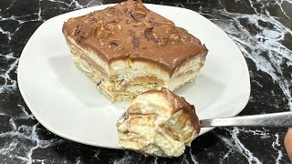 Voici le meilleur gâteau chocolatcaramel SANS CUISSON 👩🏻‍🍳 Dessert express [upl. by Mazonson]