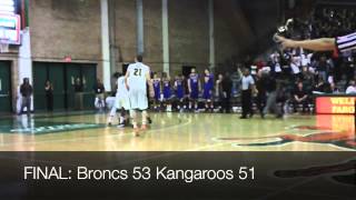 Boga Punctuates Home Career as UTPA Mens Basketball Knocks Off Kansas City [upl. by Nichy265]