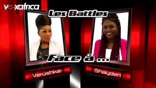 Verushka vs Shayden  Natural woman Les battles  The Voice Afrique francophone 2016 [upl. by Nirok]