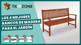 Los 4 mejores bancos de madera para el jardín [upl. by Eelirol266]