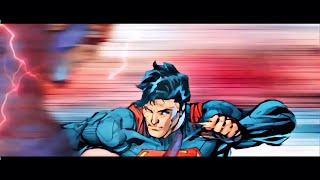 FLASH VS SUPERMAN COMIC ANIMATION ORIGINAL [upl. by Aicillyhp]