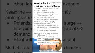 Anesthetics for electroconvulsive therapy [upl. by Cornelius]