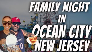 Ocean City New Jersey Boardwalk Vlog Disney Princess Night [upl. by Ahsrats]