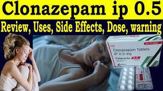 Clonazepam Tablets ip 05 mg Uses in Hindi  Clonaviz 05 mg Tab Review  Uses Side Effects Dosage [upl. by Eanal708]