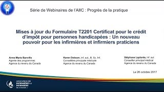 Mises à jour du Formulaire T2201 Certificat pour le crédit d’impôt pour personnes handicapées [upl. by Nolahc]