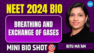 Breathing amp Exchange Of Gases Class 11 Bio Mini Shot  NEET 2024 Biology  Ritu Rattewal [upl. by Angil]