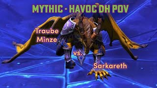 Traube Minze vs Sarkareth Mythic Firstkill  Havoc DH PoV  Edit [upl. by Arod]