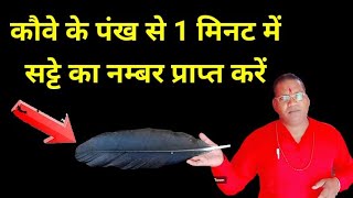 कौवे के पंख से 1 मिनट में सट्टे का नम्बर प्राप्त करें ।। Satte ka Mantra [upl. by Leind]