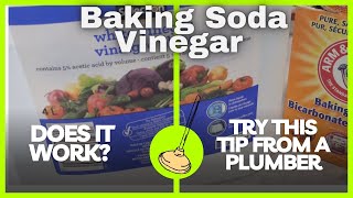 A Plumbers review of the Viral Baking Soda and Vinegar to clear a Drain Trend [upl. by Ehcsrop702]