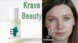 Krave Beauty Great Barrier Relief Review  Join me on my skincare journey [upl. by Atteoj]