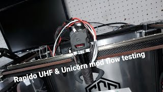 VzBoT experimental hotend amp rapido UHF flow testing [upl. by Linoel]