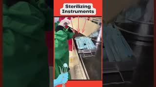 How To Clean Dental Instruments  Sterilization Process  shorts [upl. by Sixele73]