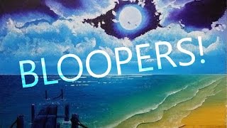 Ianapolis  How to paint a water scene BLOOPERS [upl. by Rusell]