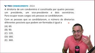 A diretoria de um condomínio é constituída por quatro pessoas um presidente um vicepresidente e [upl. by Moreville]