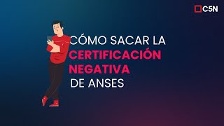 Cómo sacar la CERTIFICACIÓN NEGATIVA de ANSES [upl. by Aeslehc]