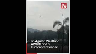 Two helicopters collide midair in Lumut [upl. by Audrie]