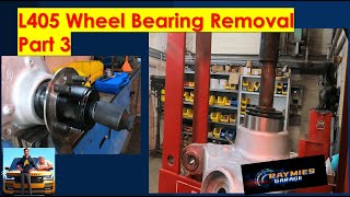 Range Rover L405 Wheel Bearing Removal P3 [upl. by Ellertal]