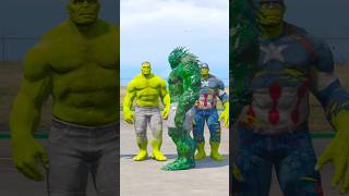 COLOURFULL SPIDERMAN VS MCU HULK TEAM BATTLE WHO IS STRONGEST 3 shorts [upl. by Winny]