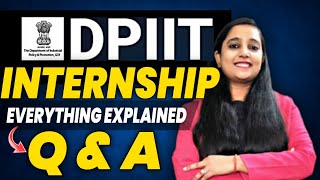 DPIIT Internship Q amp A  Government of India Internship 2023  DPIIT Internship 2023  Apply Now [upl. by Margette]