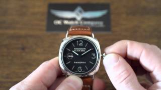 How To Set The Time Panerai Radiomir PAM183 Manual Wind Watch [upl. by Ibrik556]