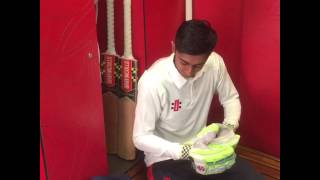 Haseeb Hameed with New GrayNicolls VelocityXP gears [upl. by Llenehs]