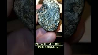 pallasite Meteorite check out my Facebook profile WisconsinGems Midwestmeteorites [upl. by Gan]