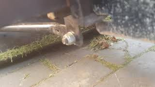 How to Remove the cutting deck from a Mountfield 1538M sit on lawn mower [upl. by Latimer]