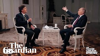 Vladimir Putin tells Tucker Carlson US should stop arming Ukraine to end war [upl. by Dennard35]