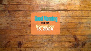 Barberton High School Morning Announcements for Friday November 15 2024 [upl. by Rebm185]