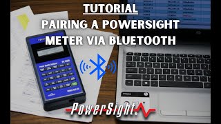 Pairing a PowerSight Meter via Bluetooth [upl. by Arammat767]