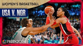 US women BREEZE into basketball semis with easy win over Nigeria  Paris Olympics  NBC Sports [upl. by Nilam]