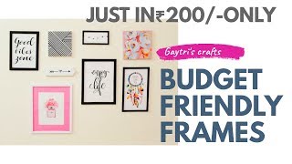 DIY  Make your Own Gallery Wall Frames At Home  Inspirational Gallery Frames And Canvas frames [upl. by Idolah66]