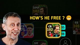 How on Earth This High Profile CB is Free  😱  Free Booster Baresi  eFootball 25 [upl. by Ekle126]