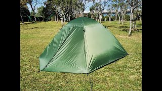 3 Man Double Layers Dome Camping Tent [upl. by Annaes]