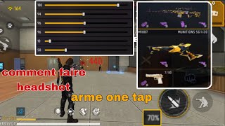 comment faire headshot sur free fire  arme one tap [upl. by Hogan]