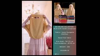 Hijab with nakab nosepiece Fabric heavy Georgette [upl. by Thoma622]