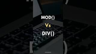 SQL MOD Vs DIV ✍️ [upl. by Devinne]