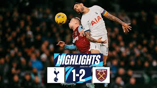 TOTTENHAM HOTSPUR 12 WEST HAM  PREMIER LEAGUE HIGHLIGHTS [upl. by Uhp284]