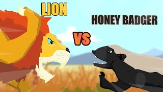 Lion vs Honey Badger  Lion vs Animals Level Challenge S1  Animal Animation [upl. by Lucas]