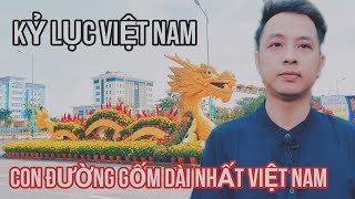 Đường gốm đạt kỷ lục dài nhất Việt Nam có linh vật rồng dẫn đầu [upl. by Sclar]