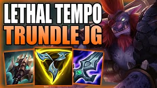 HOW TO PLAY TRUNDLE JUNGLE AFTER THE RETURN OF LETHAL TEMPO  Gameplay Guide League of Legends [upl. by Nnailuj]