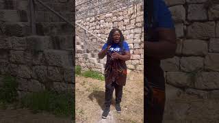 Piesie Esther visits Golgotha Calvary  Israel tour [upl. by Elfreda691]