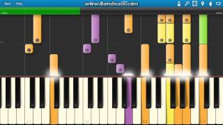 Twin Peaks Theme Song Piano Tutorial  How to play  Synthesia [upl. by Alidis]