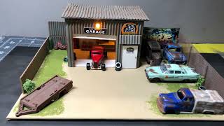 Diorama vintage 164 Car Service Garage [upl. by Lazarus859]