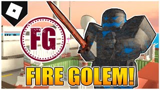 How to get the quotFIRE GOLEMquot SKIN amp BADGE in ARSENAL ROBLOX [upl. by Raji]