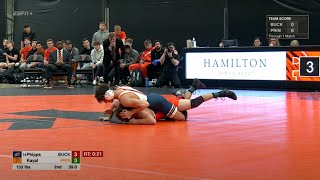 133lbs Kurt Phipps Bucknell vs Nick Kayal Princeton [upl. by Wilkison]