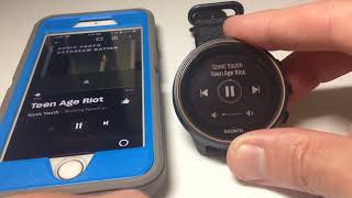 Suunto 9 Baro Using Media Music Controls [upl. by Gonzalo256]