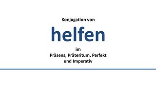 HELFEN  Konjugation deutscher VerbenConjugation of German verbs [upl. by Haissi]